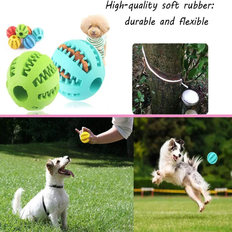 Interactive Dog Treat Ball – Chew, Dental Cleaning & Puzzle Toy