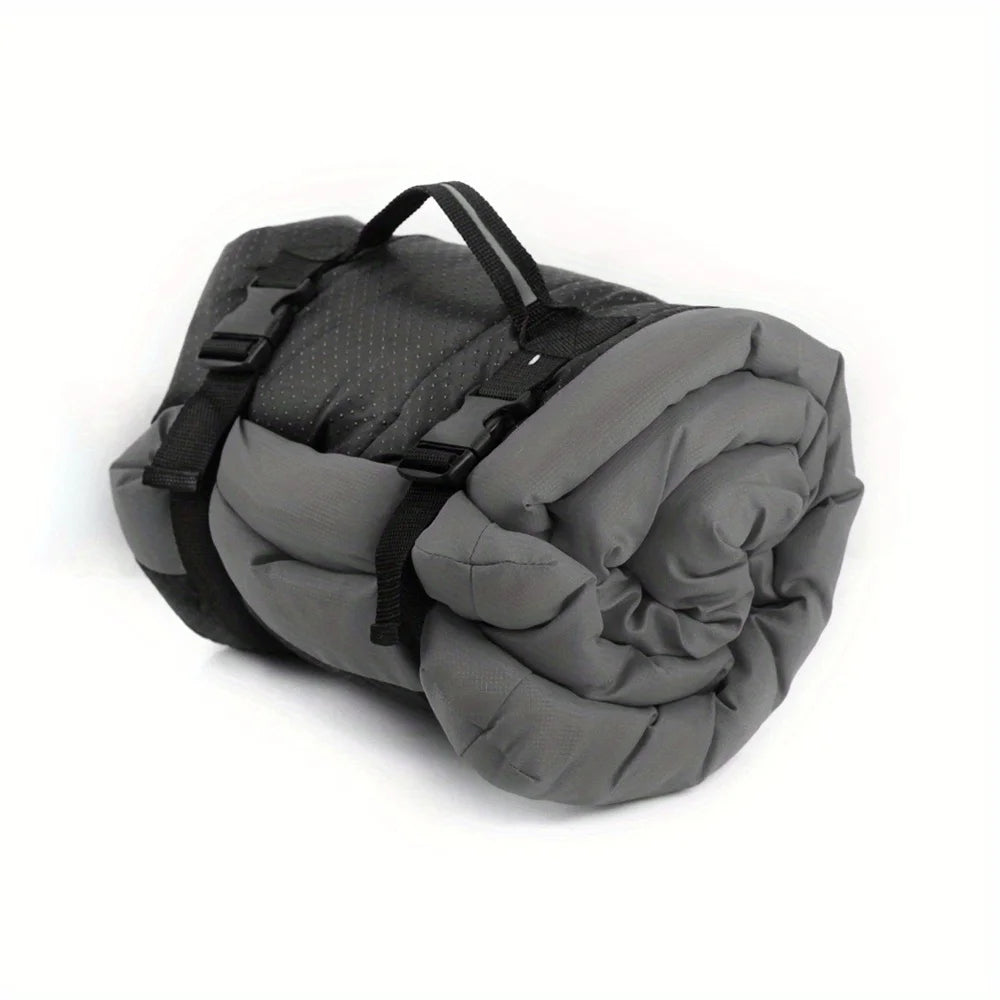 Waterproof Roll-Up Dog Bed | Washable Outdoor Pet Mattress with Carry Straps