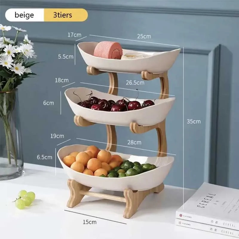 2/3 Tier Fruit & Snack Serving Stand