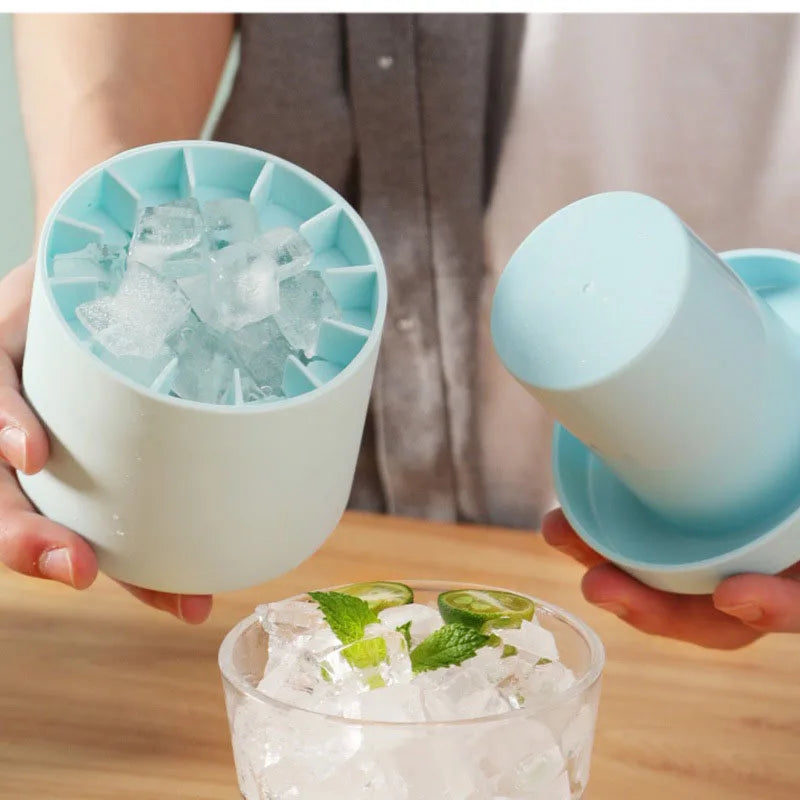 Silicone Round Ice Cube Maker – Reusable Ice Mold for Drinks, Cocktails & Summer