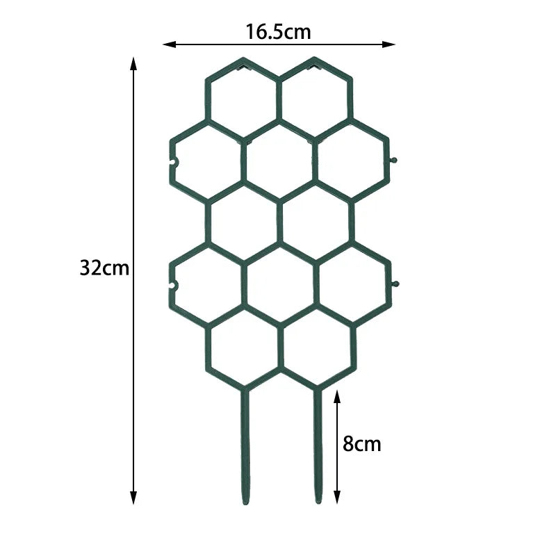 2PCS Honeycomb Plant Trellis – Plastic Climbing Support for Indoor & Outdoor Potted Plants