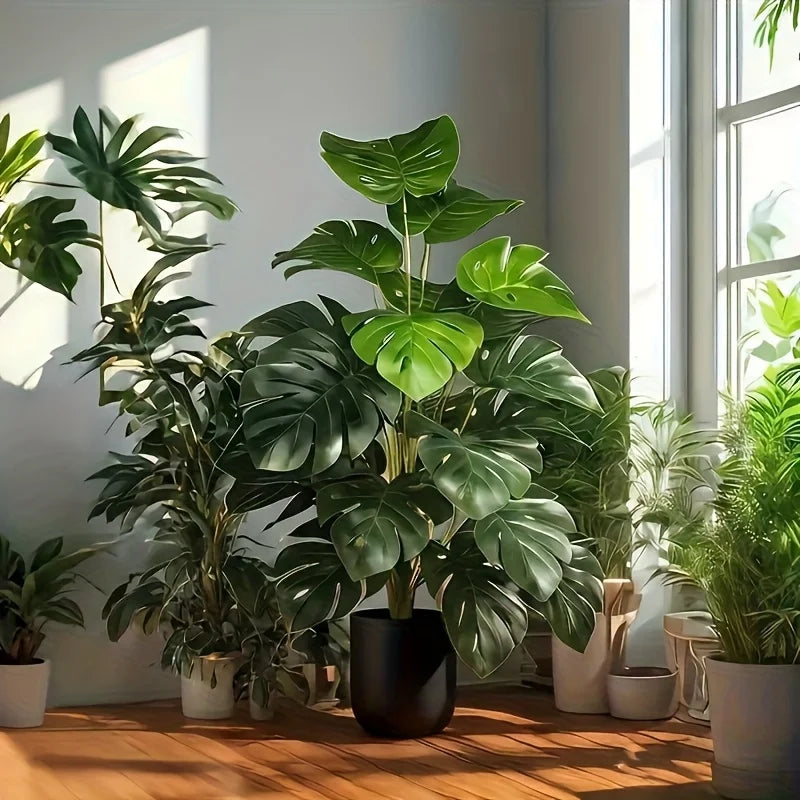 Artificial Monstera Plant – Lush Tropical Greenery for Every Space (Without Pot)