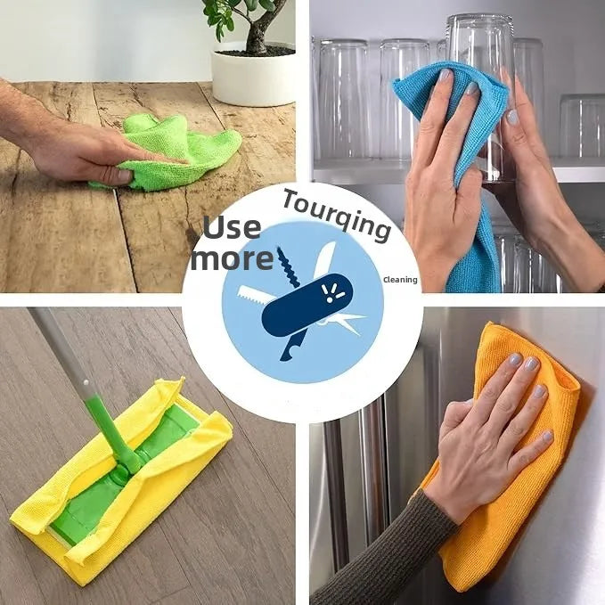 Premium Microfibre Cleaning Cloths – Ultra Absorbent & Reusable