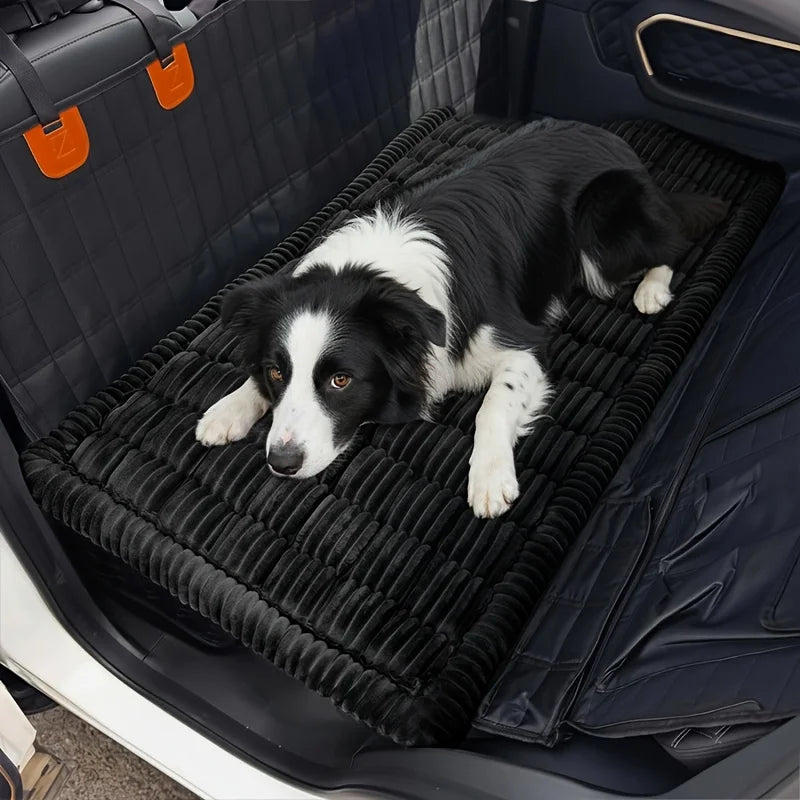 Dog Car Bed Mat – Soft Plush Travel Cushion for Cars, Camping & Home