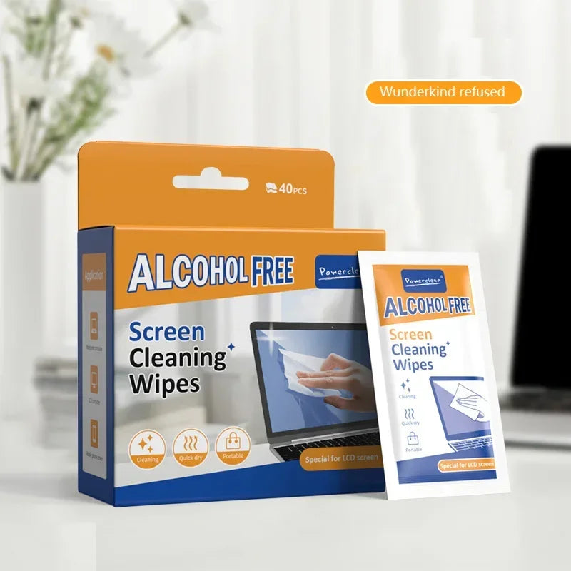 40-Pack Screen Cleaning Wipes – Streak-Free Cleaning for All Devices