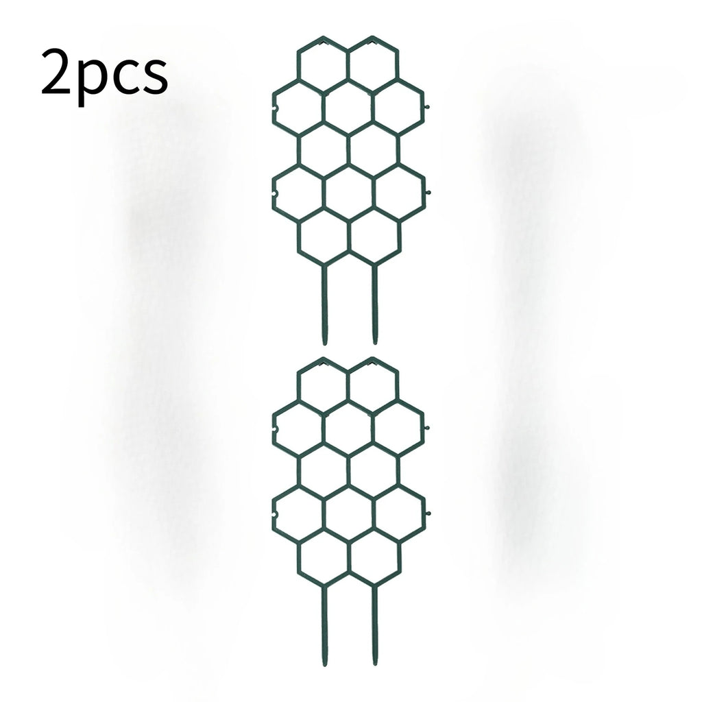 2PCS Honeycomb Plant Trellis – Plastic Climbing Support for Indoor & Outdoor Potted Plants