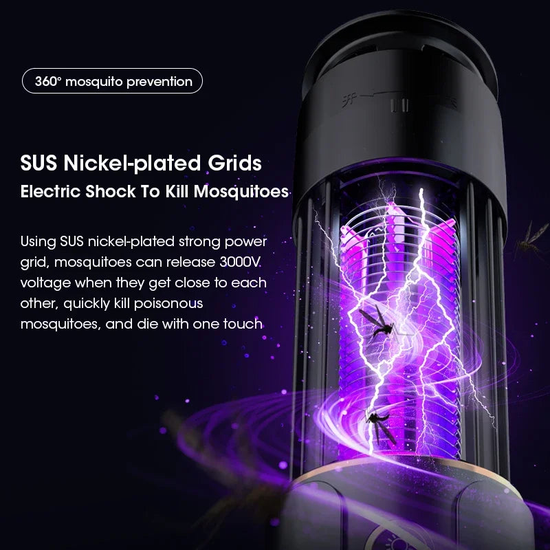 USB Mosquito Killer Lamp – Electric Insect Trap & Camping Lantern for Outdoor Adventures