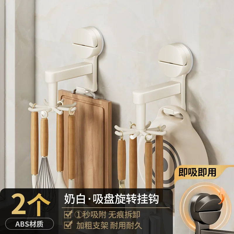 360° Rotating Kitchen Utensil & Cutting Board Holder