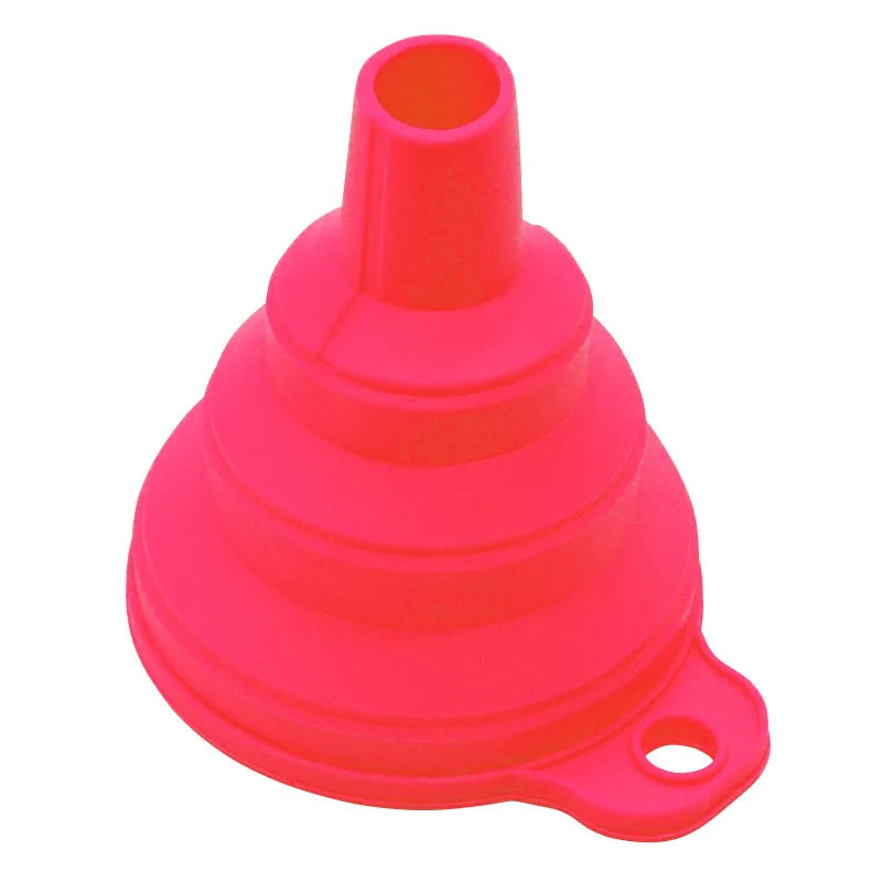 Mini Foldable Silicone Funnel – Collapsible Portable Funnel for Kitchen, Camping & Outdoor Use