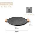 BISINNA 30cm Non-Stick BBQ Grill Pan – Portable Camping Grill Plate for Outdoor Cooking