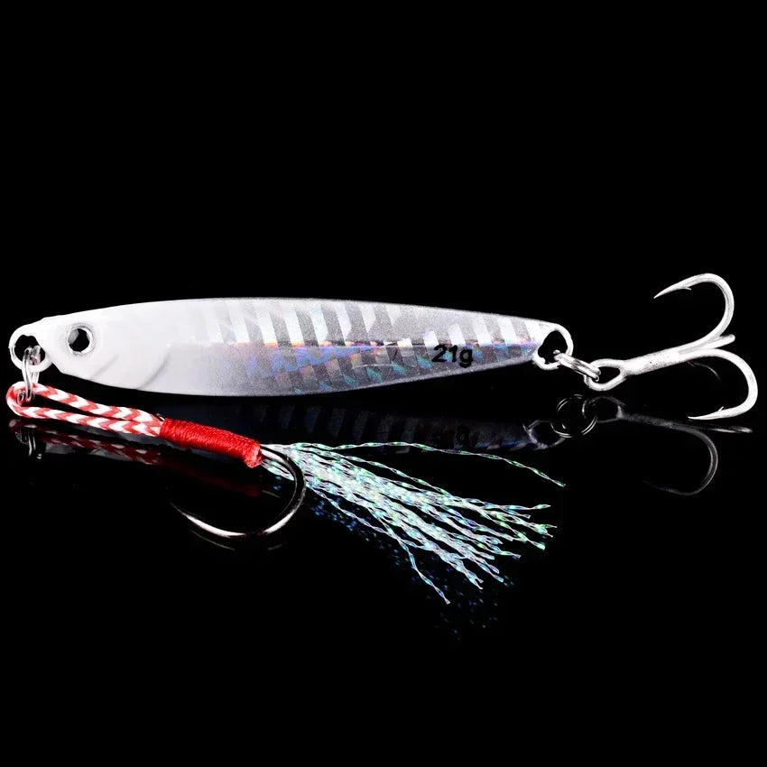 5pcs Metal Jig Fishing Lures – Saltwater Hard Bait Fishing Set