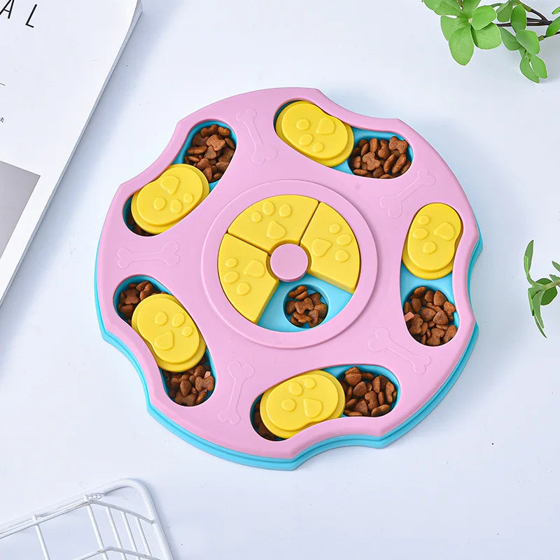 Interactive Dog Puzzle Feeder Toy – Slow Feeder Bowl for Dogs & Cats | IQ Treat Dispenser