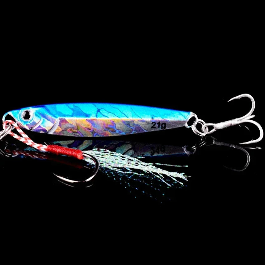 5pcs Metal Jig Fishing Lures – Saltwater Hard Bait Fishing Set