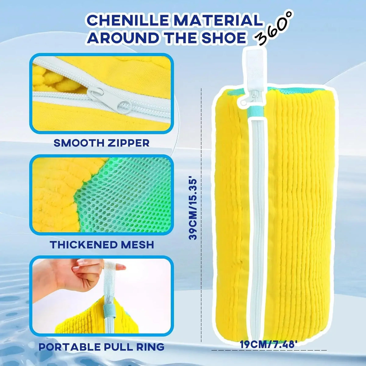 Machine Washable Shoe Washing & Drying Bag