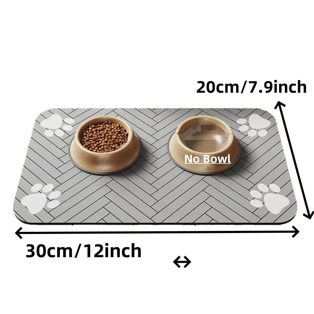 Pet Feeding Mat – Absorbent Waterproof Placemat for Dogs & Cats