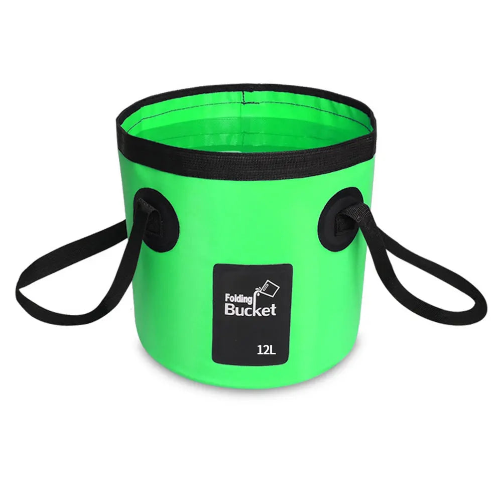 Collapsible Folding Bucket 12L | Portable Water Storage Bucket for Camping, Fishing & Outdoor Adventures