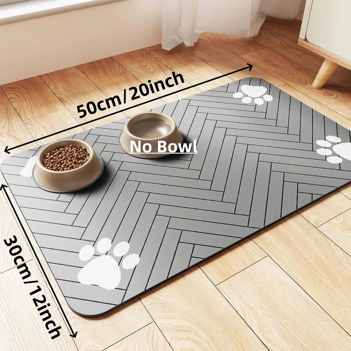 Pet Feeding Mat – Absorbent Waterproof Placemat for Dogs & Cats