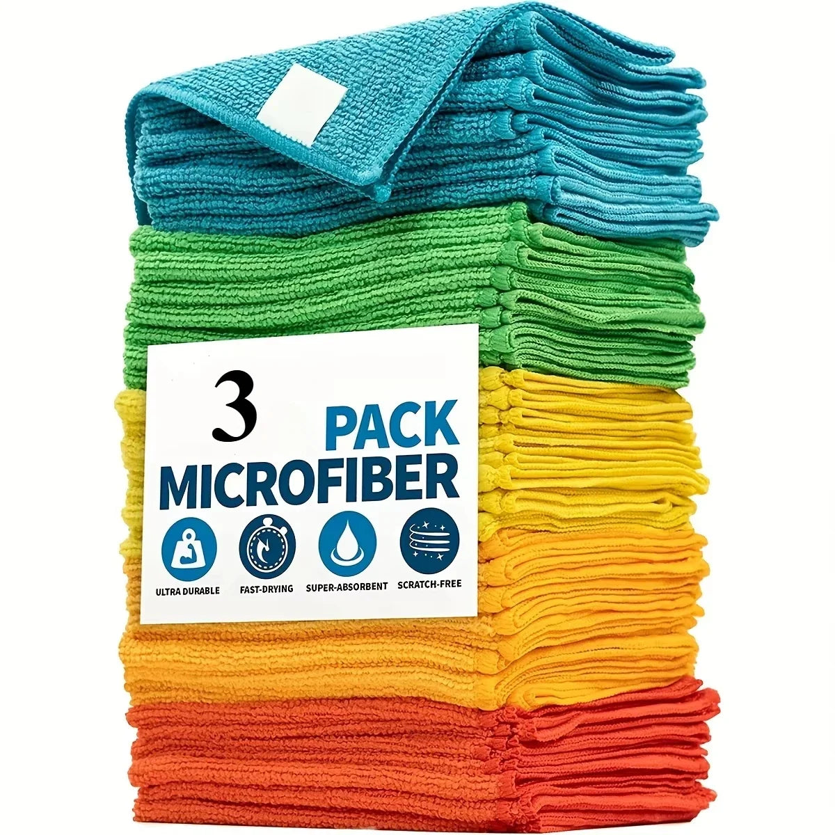 Premium Microfibre Cleaning Cloths – Ultra Absorbent & Reusable