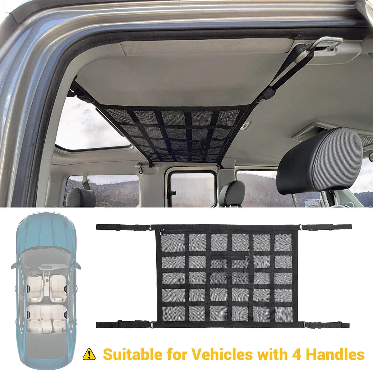 Car Roof Cargo Storage Net