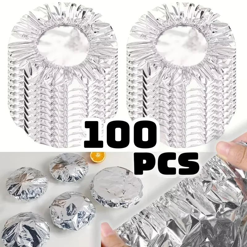 Aluminium Foil Food Covers – Disposable Bowl & Plate Covers (10/100 Pack)