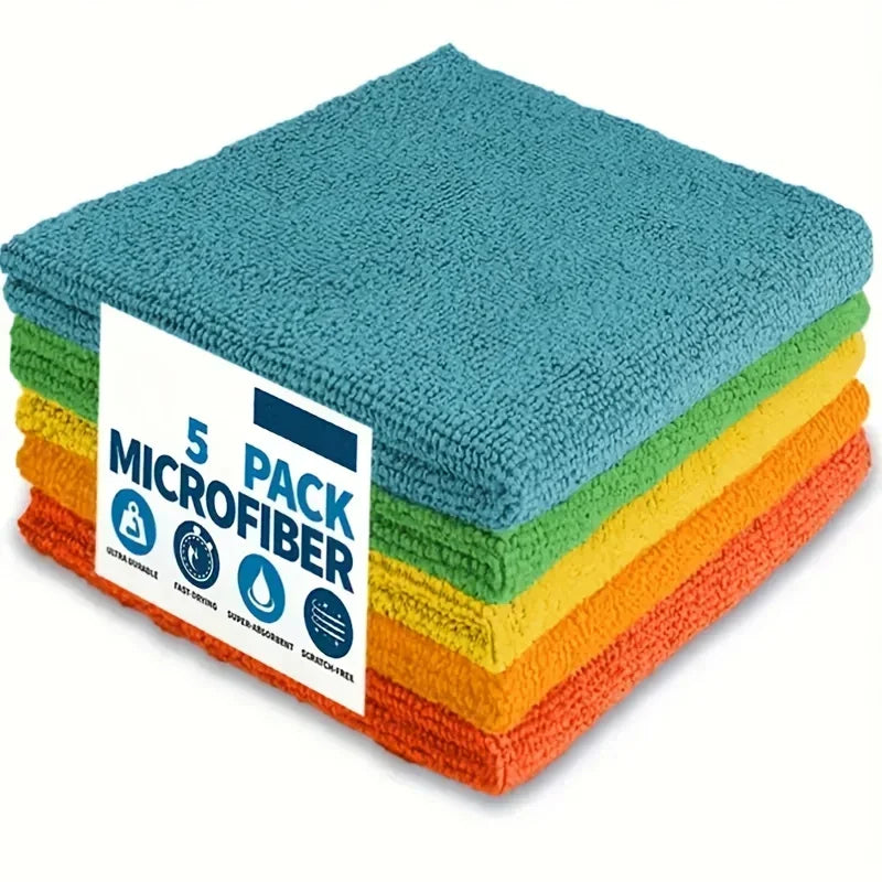 Premium Microfibre Cleaning Cloths – Ultra Absorbent & Reusable