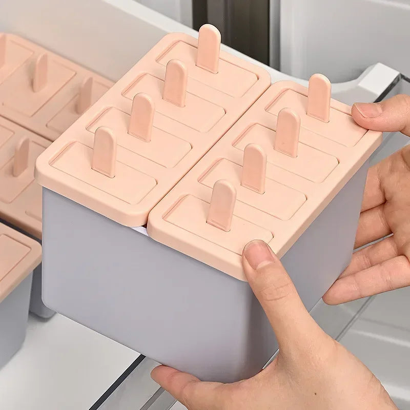 Homemade Popsicle Maker with Lid – 4, 6 or 8 Slot Ice Pop Mould