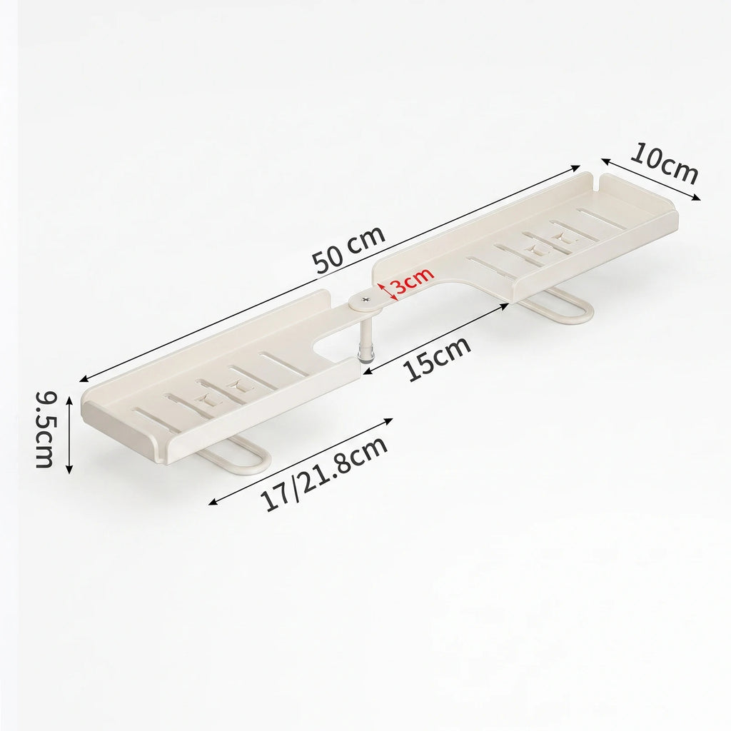 Over Sink Shelf Rotatable Adjustable Steel Faucet Storage Organiser
