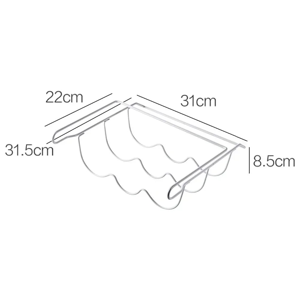 Refrigerator Bottle Organizer Rack – Space-Saving Rolling Storage Shelf