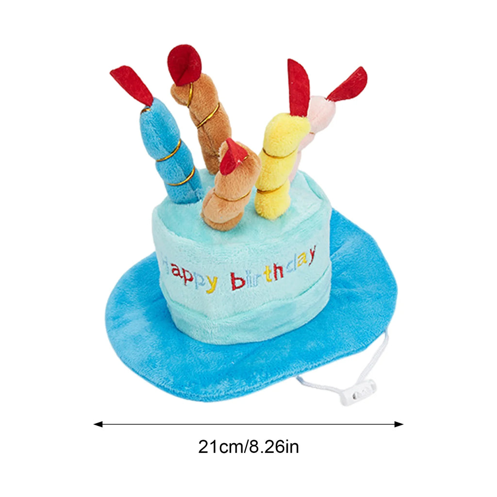 Pet Birthday Party Hat – Comfortable Adjustable Celebration Hat for Dogs & Cats