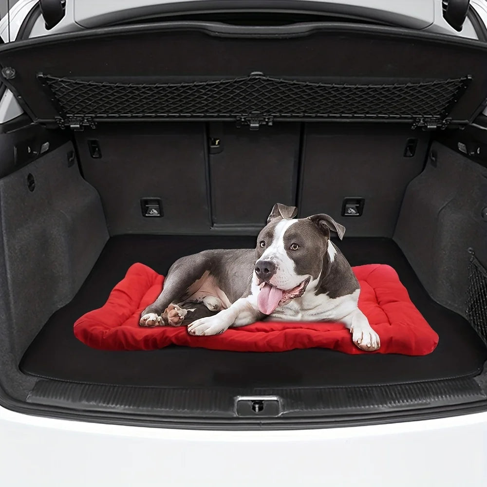 Waterproof Roll-Up Dog Bed | Washable Outdoor Pet Mattress with Carry Straps