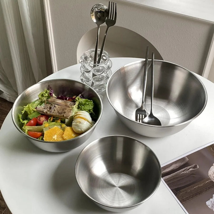 Stainless Steel Camping Bowls – Durable Mixing & Food Prep Bowls for Outdoor Cooking