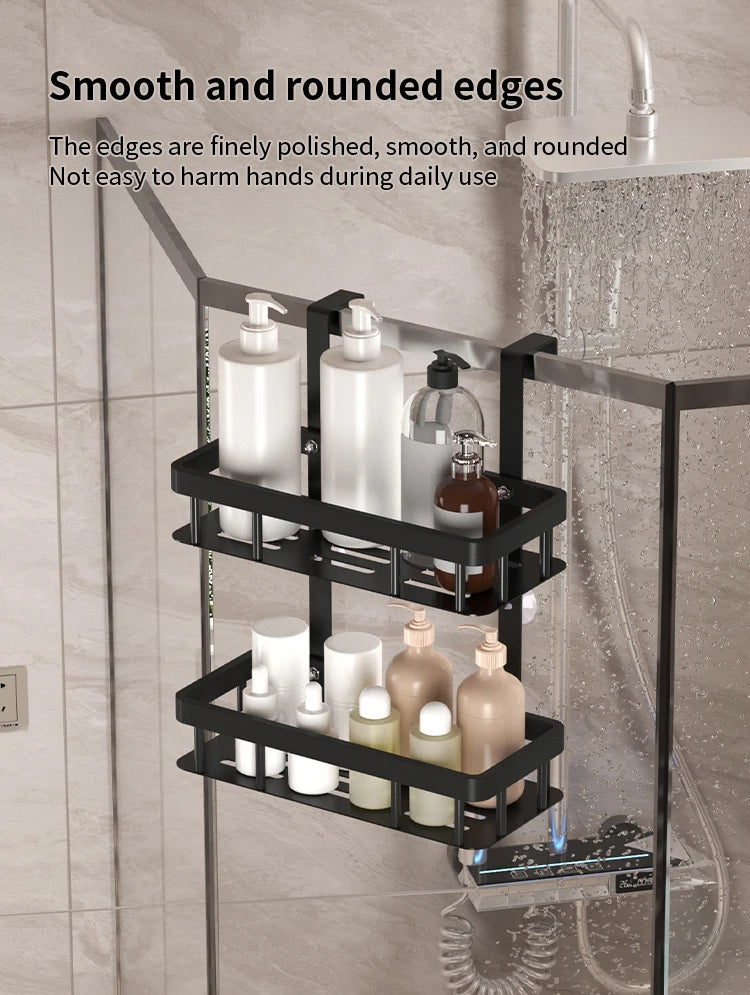 Bathroom & Shower Organiser - 2 Tier Storage Shelf