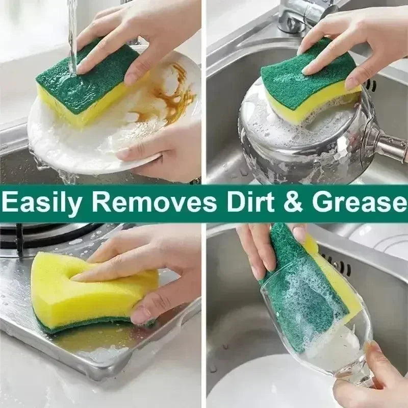 Premium Multi-Purpose Kitchen Cleaning Sponges – Soft, Absorbent Scouring Pads for Dishes, Pots & Pans (10/20/30/50 Pack)