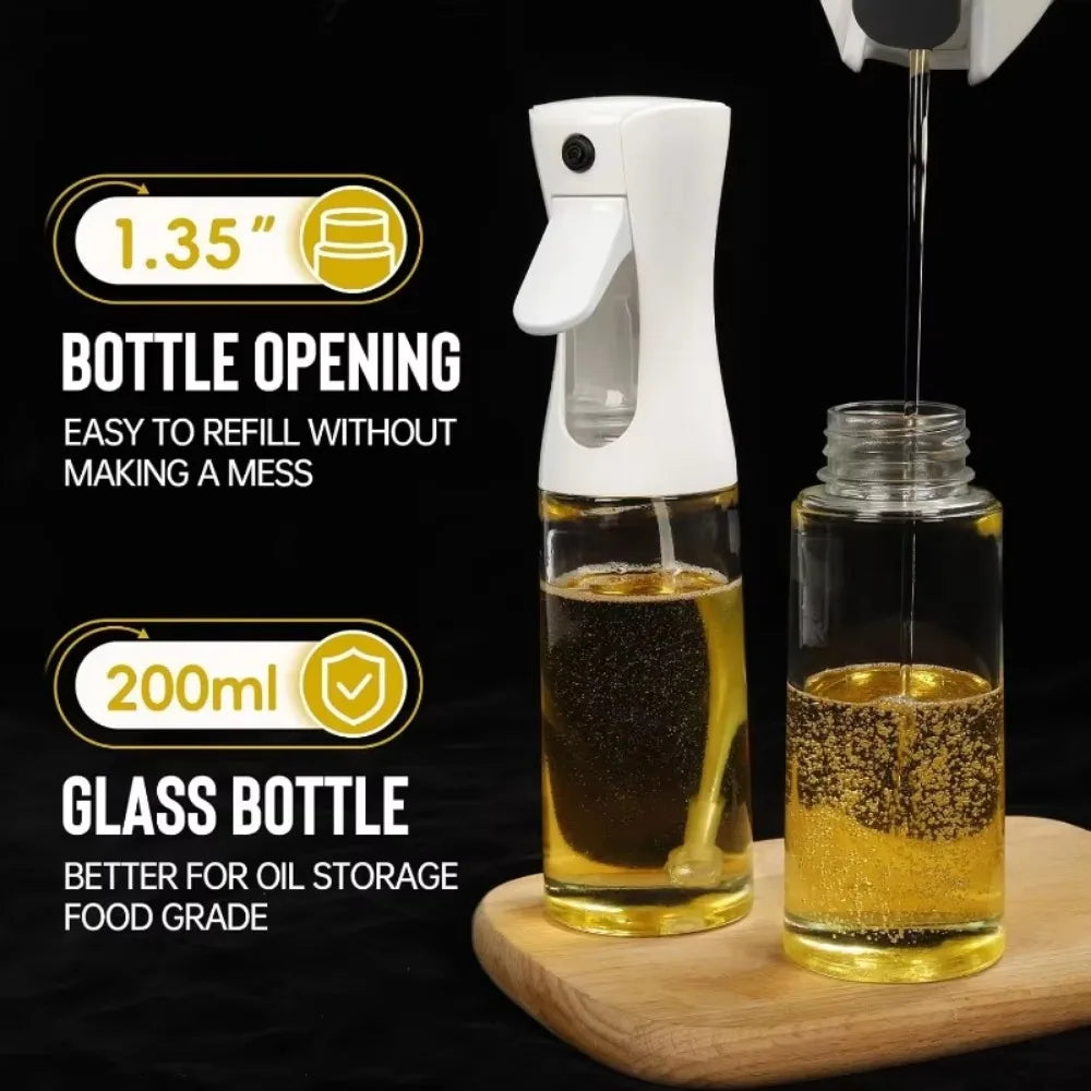 Oil Spray Bottle – Reusable Cooking Oil Sprayer & Dispenser