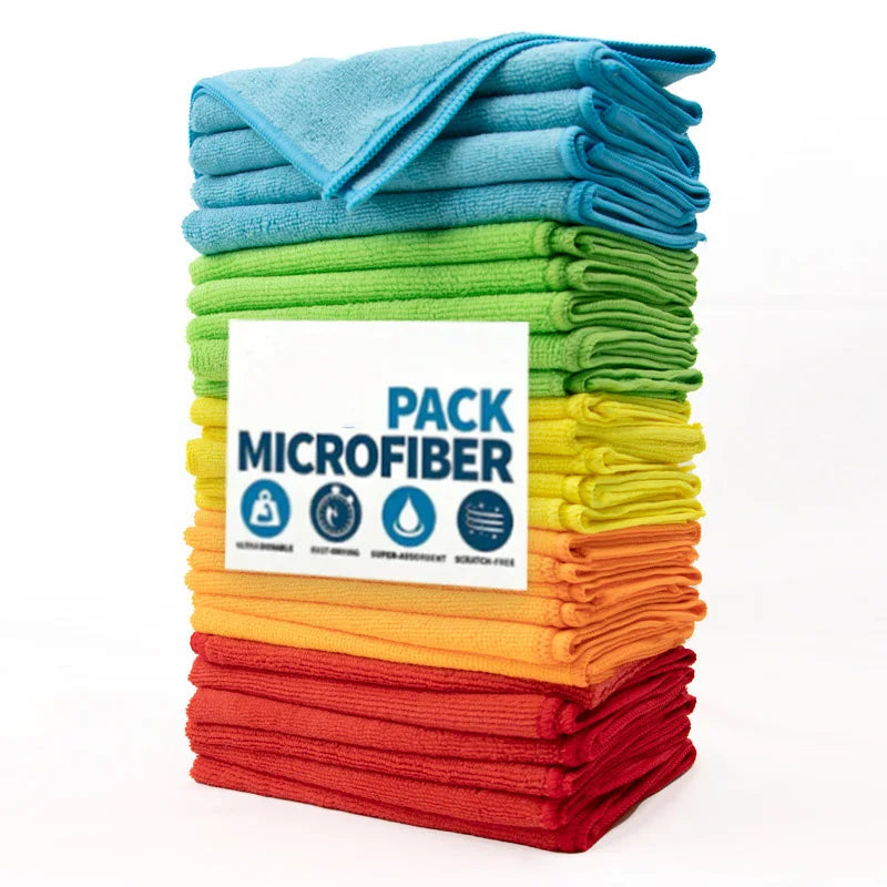 Premium Microfibre Cleaning Cloths – Ultra Absorbent & Reusable