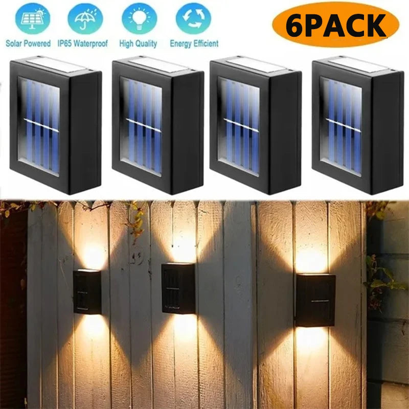 Solar LED Fence Lights – Waterproof Outdoor Wall & Garden Lights