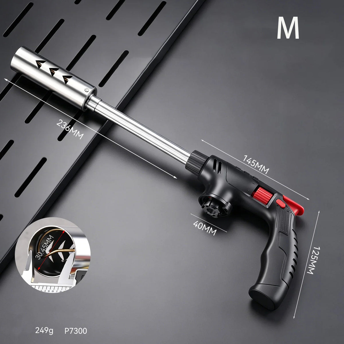 Long Neck Butane Torch – Adjustable Flame Gas Blow Torch for BBQ, Cooking & Outdoor Use