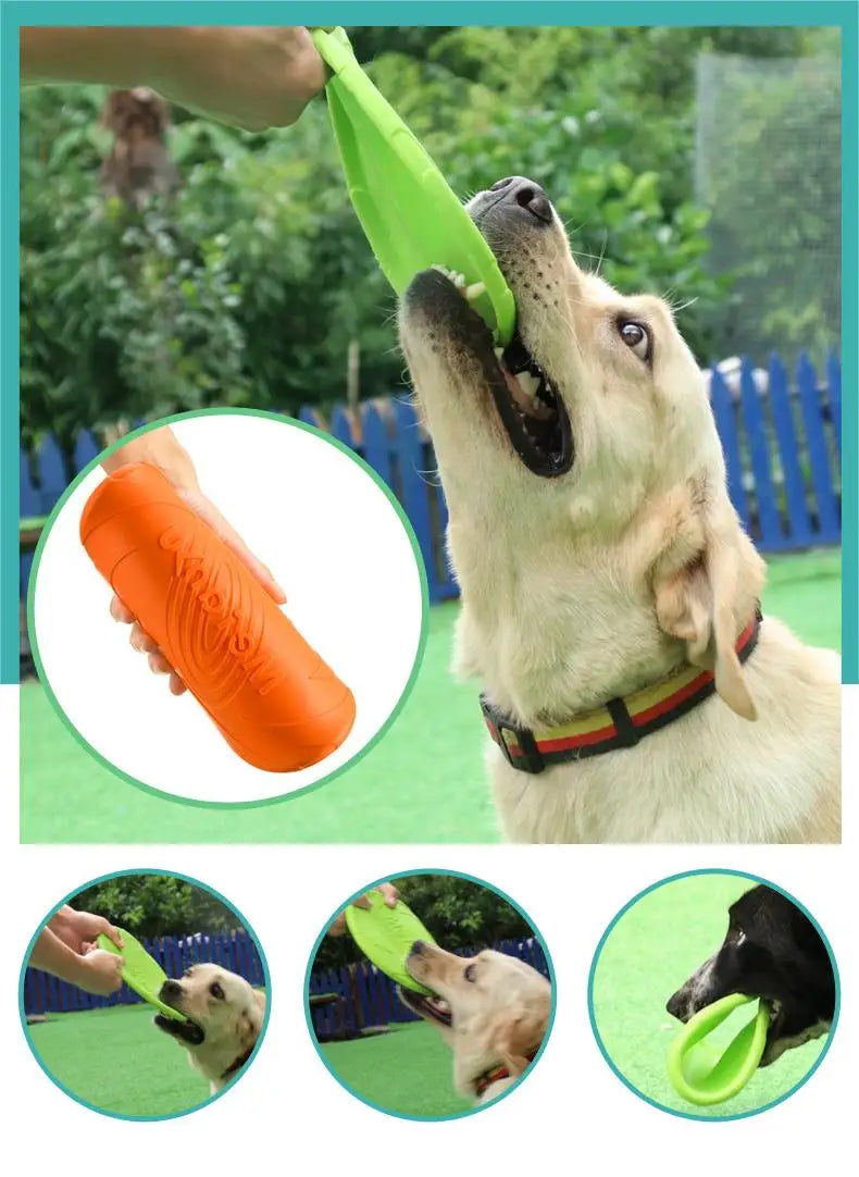 Bite-Resistant Dog Flying Disc – Interactive Fetch & Training Toy