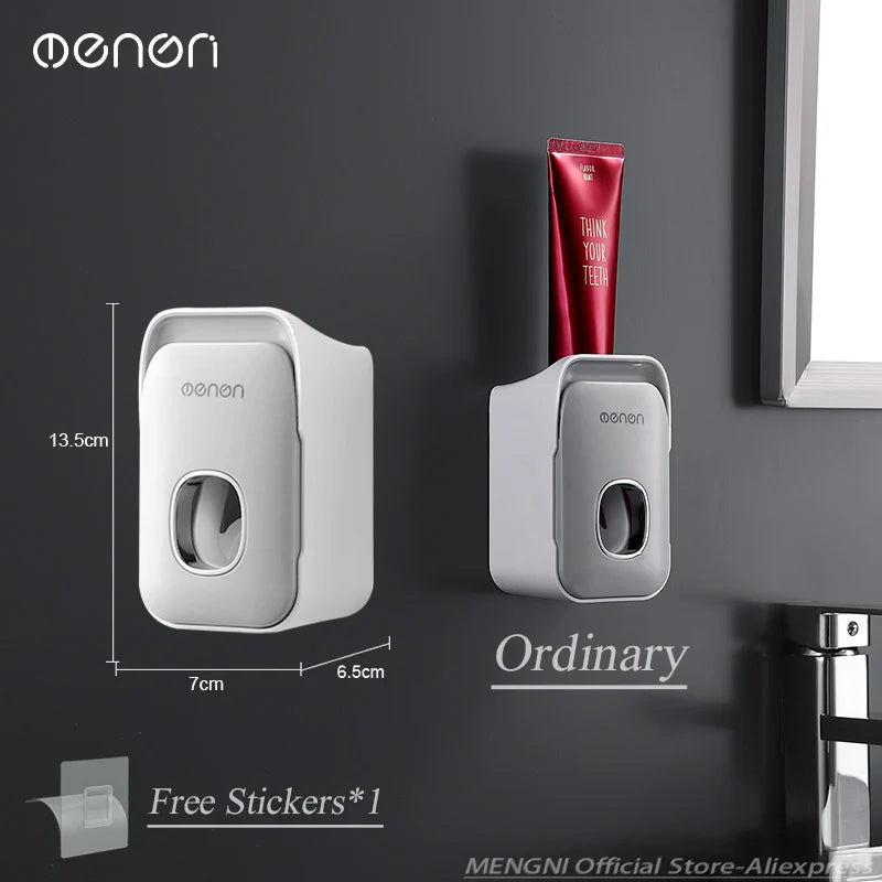 Wall-Mounted Toothpaste Dispenser – Automatic Toothpaste Squeezer & Bathroom Organiser
