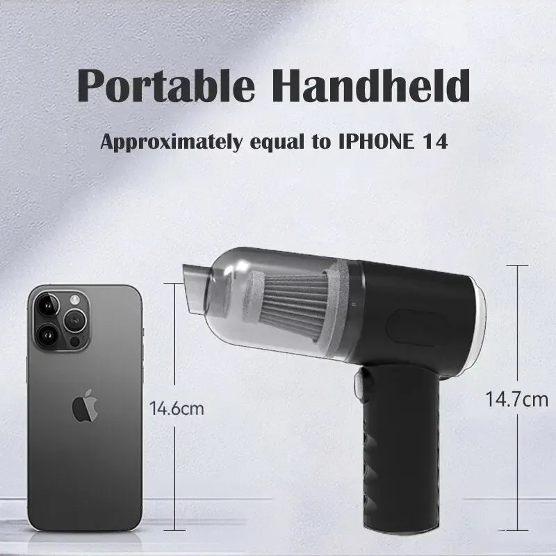 Cordless Handheld Vacuum Cleaner – Portable USB Rechargeable Mini Vacuum