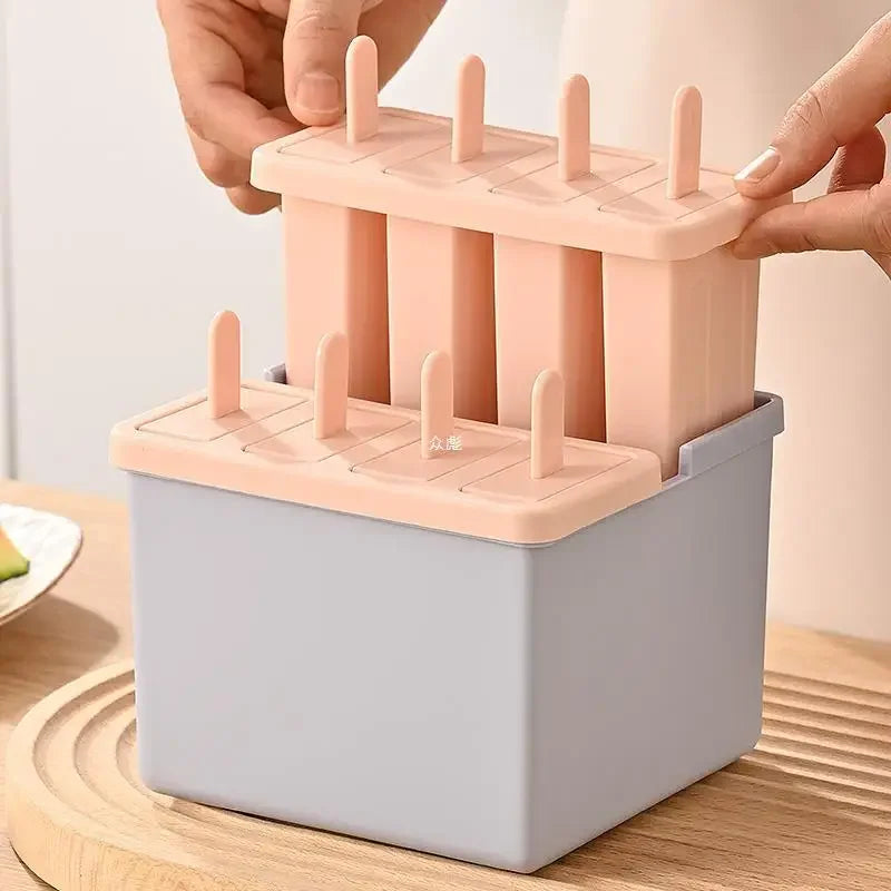 Homemade Popsicle Maker with Lid – 4, 6 or 8 Slot Ice Pop Mould