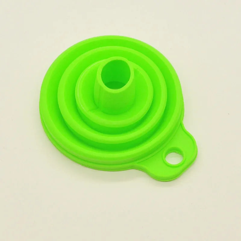 Mini Foldable Silicone Funnel – Collapsible Portable Funnel for Kitchen, Camping & Outdoor Use