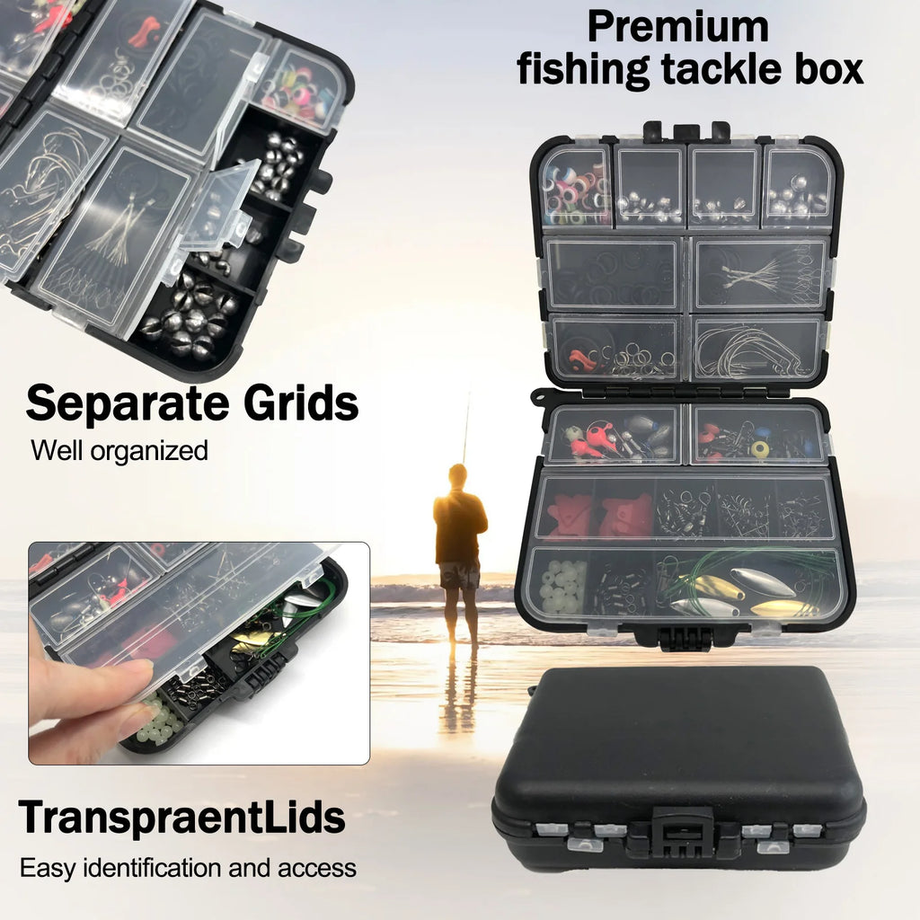 Professional Fishing Tackle Kit – 113–410 Piece Fishing Accessories Set