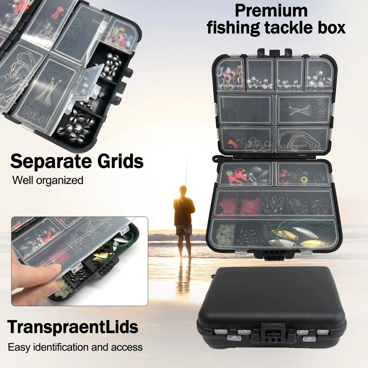 Professional Fishing Tackle Kit – 113–410 Piece Fishing Accessories Set
