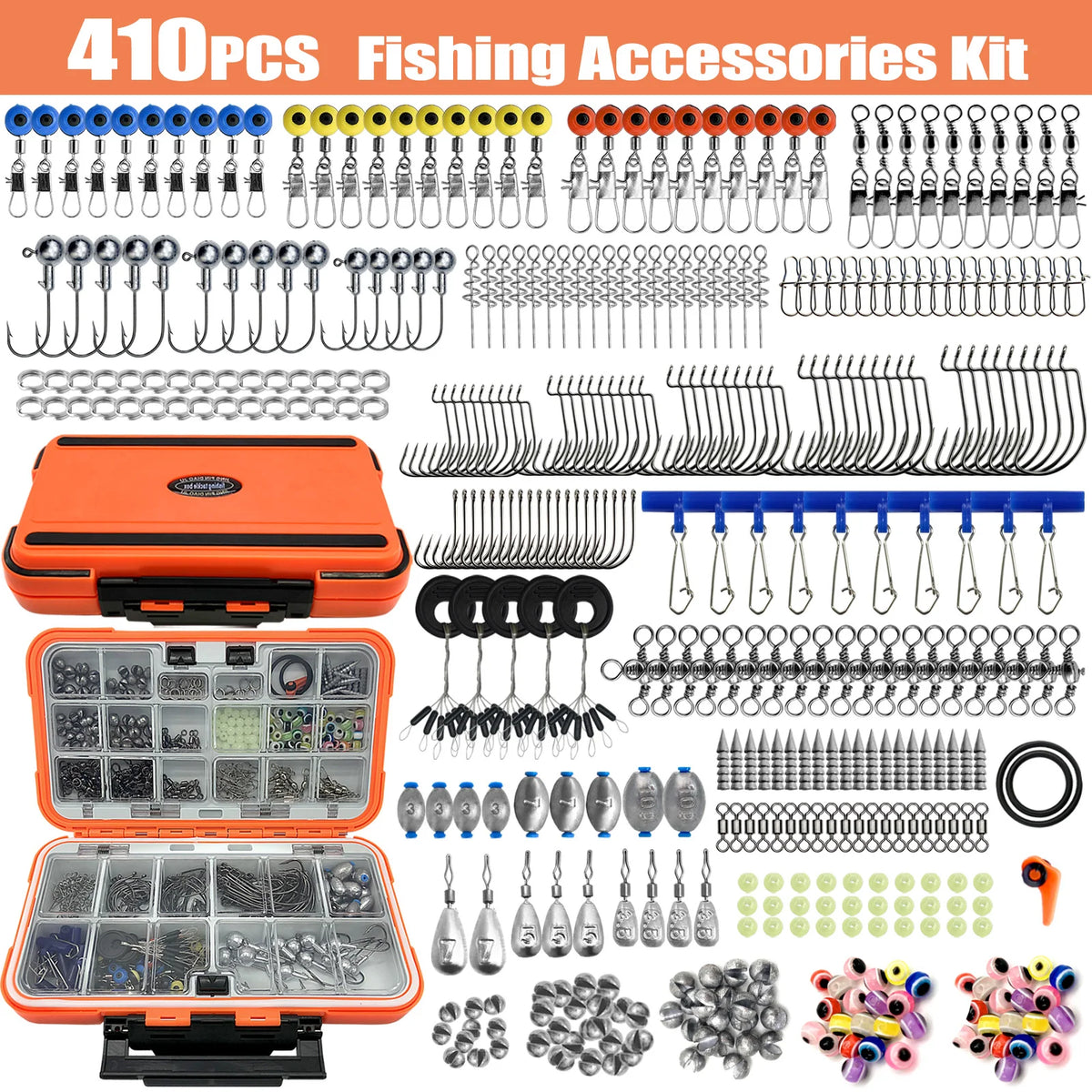 Professional Fishing Tackle Kit – 113–410 Piece Fishing Accessories Set