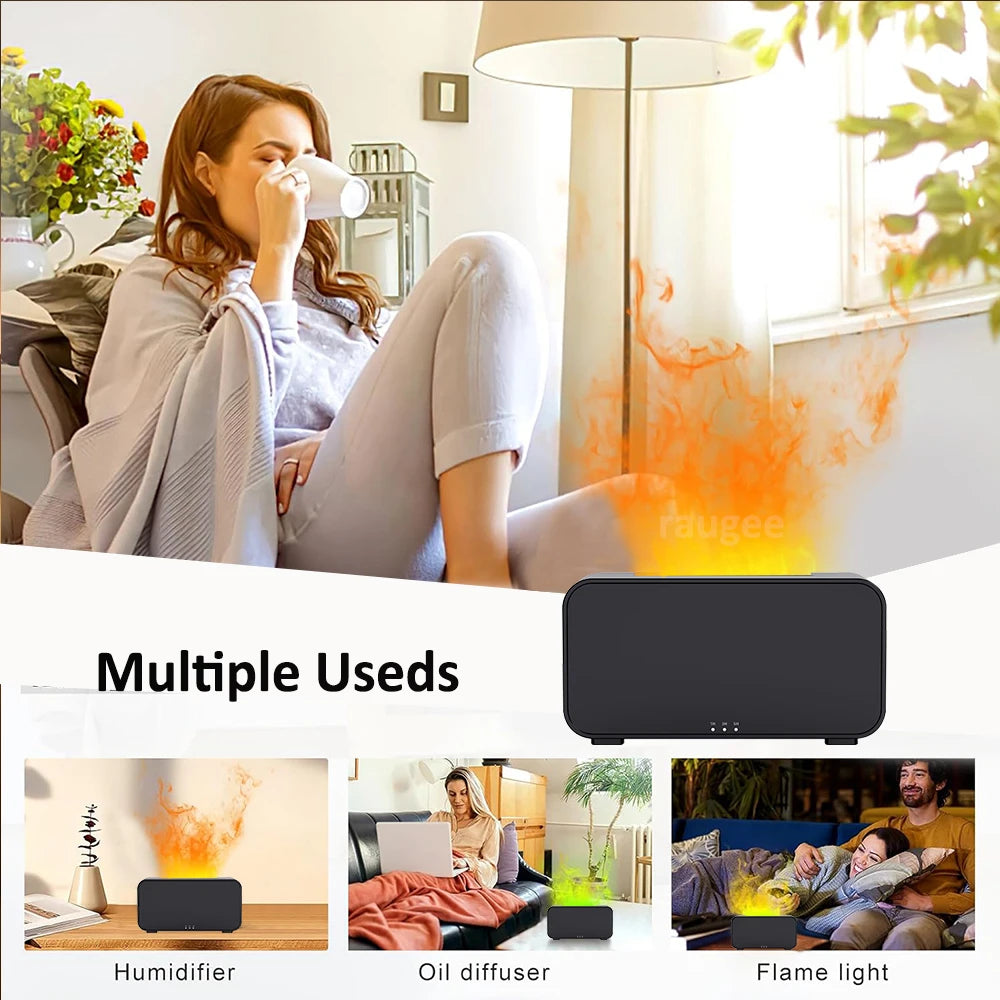 Cozy Flame Essential Oil Diffuser & Humidifier