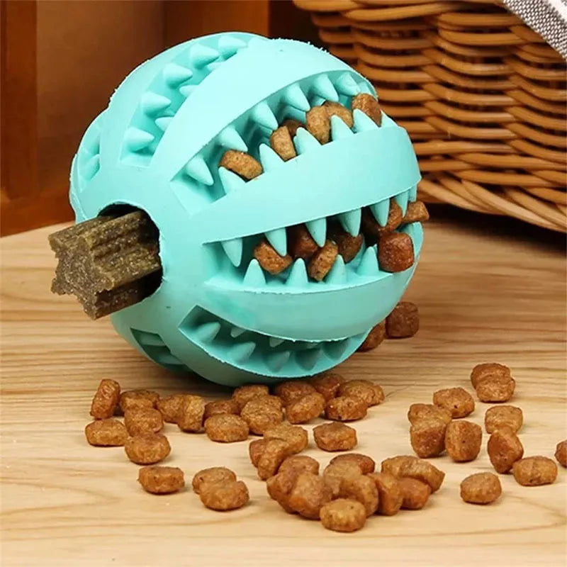 Interactive Dog Treat Ball – Chew, Dental Cleaning & Puzzle Toy