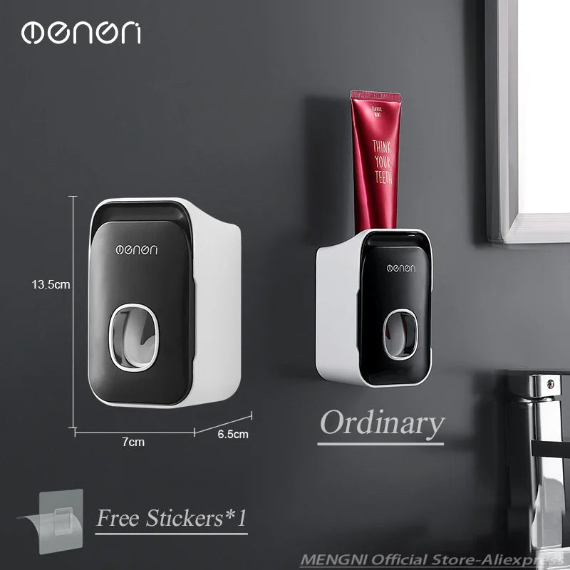 Wall-Mounted Toothpaste Dispenser – Automatic Toothpaste Squeezer & Bathroom Organiser