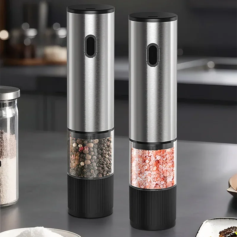 Electric Salt & Pepper Grinder – Rechargeable & Adjustable