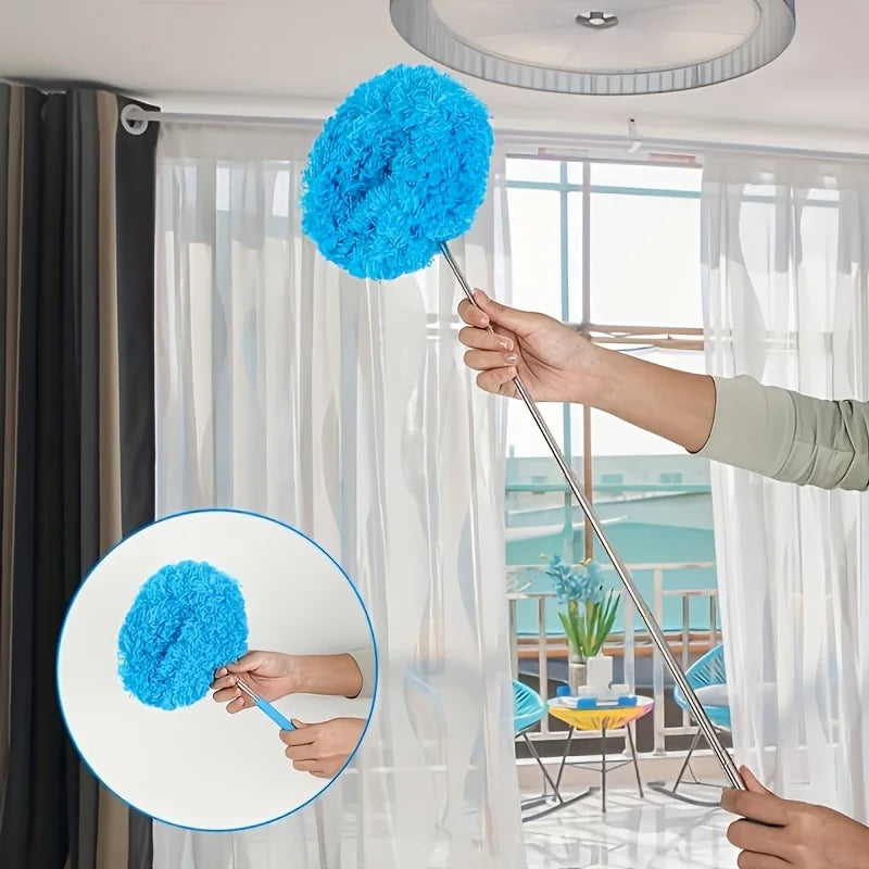 Reusable Microfiber Ceiling Fan Duster – Extendable Cleaning Brush